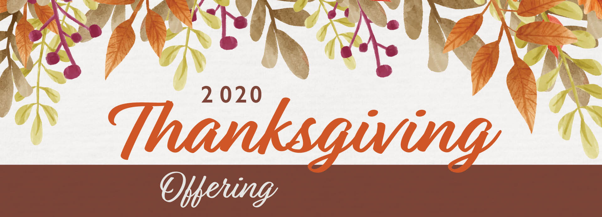 Thanksgiving Offering Calvary Church Lancaster, PA